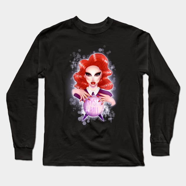 Krystal Ball - Scryer Long Sleeve T-Shirt by krystalballdiva